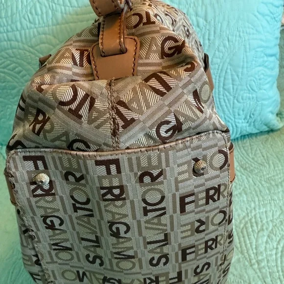 EUC Salvatore Ferragamo Brown Monogram Women's Bag - Picture 5 of 12